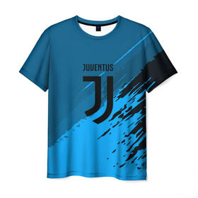Мужская футболка 3D с принтом FC Juventus abstract style , 100% полиэфир | прямой крой, круглый вырез горловины, длина до линии бедер | football | soccer | ювентус