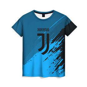 Женская футболка 3D с принтом FC Juventus abstract style , 100% полиэфир ( синтетическое хлопкоподобное полотно) | прямой крой, круглый вырез горловины, длина до линии бедер | football | soccer | ювентус
