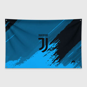 Флаг-баннер с принтом FC Juventus abstract style , 100% полиэстер | размер 67 х 109 см, плотность ткани — 95 г/м2; по краям флага есть четыре люверса для крепления | football | soccer | ювентус