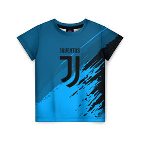 Детская футболка 3D с принтом FC Juventus abstract style , 100% гипоаллергенный полиэфир | прямой крой, круглый вырез горловины, длина до линии бедер, чуть спущенное плечо, ткань немного тянется | football | soccer | ювентус