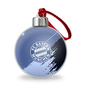 Ёлочный шар с принтом FC Bayern Munchen style , Пластик | Диаметр: 77 мм | Тематика изображения на принте: football | soccer | байерн