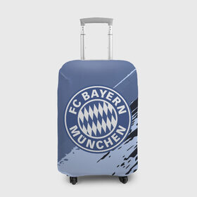 Чехол для чемодана 3D с принтом FC Bayern Munchen style , 86% полиэфир, 14% спандекс | двустороннее нанесение принта, прорези для ручек и колес | football | soccer | байерн