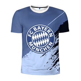 Мужская футболка 3D спортивная с принтом FC Bayern Munchen style , 100% полиэстер с улучшенными характеристиками | приталенный силуэт, круглая горловина, широкие плечи, сужается к линии бедра | football | soccer | байерн