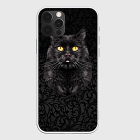Чехол для iPhone 12 Pro Max с принтом Чёрный котик , Силикон |  | кошка | чёрная