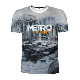 Мужская футболка 3D спортивная с принтом METRO Last Light , 100% полиэстер с улучшенными характеристиками | приталенный силуэт, круглая горловина, широкие плечи, сужается к линии бедра | 2033 | exodus | last | light | metro | апокалипсис | зомби | метро | монстр