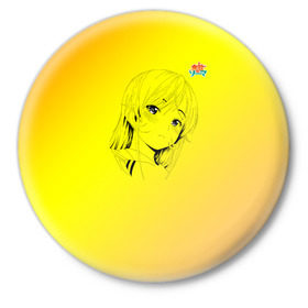 Значок с принтом Shokugeki no Souma ,  металл | круглая форма, металлическая застежка в виде булавки | anime | аниме | божественного | повар | поисках | сома | юкихира