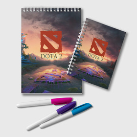 Блокнот с принтом Dota 2 , 100% бумага | 48 листов, плотность листов — 60 г/м2, плотность картонной обложки — 250 г/м2. Листы скреплены удобной пружинной спиралью. Цвет линий — светло-серый
 | Тематика изображения на принте: counter strike | dota | dota 2 | game | logo