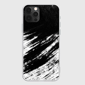 Чехол для iPhone 12 Pro Max с принтом abstraction black&white , Силикон |  | abstraction | watercolor | абстракция красок | акварель | брызги красок | живопись | краска | потертость красок | размытые краски | текстуры | черно белый | яркие | яркие краски