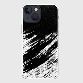 Чехол для iPhone 13 mini с принтом abstraction blackwhite ,  |  | abstraction | watercolor | абстракция красок | акварель | брызги красок | живопись | краска | потертость красок | размытые краски | текстуры | черно белый | яркие | яркие краски