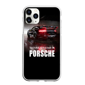 Чехол для iPhone 11 Pro матовый с принтом Porsche GTstreet R , Силикон |  | auto | porsche 911 | turbo s | авто | автомобиль | машина | спорткар | суперкар | тачка