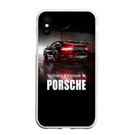 Чехол для iPhone XS Max матовый с принтом Porsche GTstreet R , Силикон | Область печати: задняя сторона чехла, без боковых панелей | auto | porsche 911 | turbo s | авто | автомобиль | машина | спорткар | суперкар | тачка