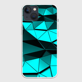 Чехол для iPhone 13 с принтом Metalic collection ,  |  | abstraction | geometry | polygon | абстракция | геометрия | грань | краски | кубик | кубики | линии | мозаика | полигон | разноцветные | ребро | текстура | тени | узор