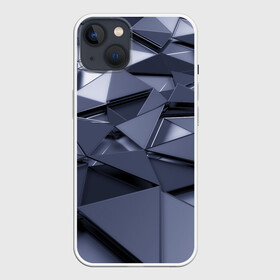 Чехол для iPhone 13 с принтом Metalic geometry ,  |  | abstraction | geometry | polygon | абстракция | геометрия | грань | краски | кубик | кубики | линии | мозаика | полигон | разноцветные | ребро | текстура | тени | узор
