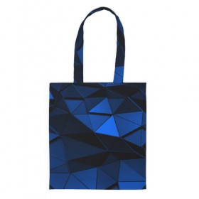 Сумка 3D повседневная с принтом Blue abstraction collection , 100% полиэстер | Плотность: 200 г/м2; Размер: 34×35 см; Высота лямок: 30 см | abstraction | geometry | polygon | абстракция | геометрия | грань | краски | кубик | кубики | линии | мозаика | полигон | разноцветные | ребро | текстура | тени | узор
