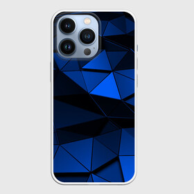 Чехол для iPhone 13 Pro с принтом Blue abstraction collection ,  |  | abstraction | geometry | polygon | абстракция | геометрия | грань | краски | кубик | кубики | линии | мозаика | полигон | разноцветные | ребро | текстура | тени | узор