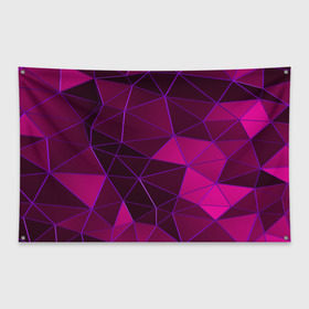 Флаг-баннер с принтом Mosaic fashion , 100% полиэстер | размер 67 х 109 см, плотность ткани — 95 г/м2; по краям флага есть четыре люверса для крепления | abstraction | geometry | polygon | абстракция | геометрия | грань | краски | кубик | кубики | линии | мозаика | полигон | разноцветные | ребро | текстура | тени | узор