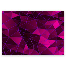 Поздравительная открытка с принтом Mosaic fashion , 100% бумага | плотность бумаги 280 г/м2, матовая, на обратной стороне линовка и место для марки
 | Тематика изображения на принте: abstraction | geometry | polygon | абстракция | геометрия | грань | краски | кубик | кубики | линии | мозаика | полигон | разноцветные | ребро | текстура | тени | узор