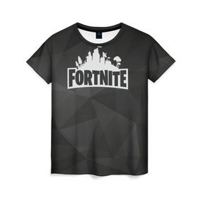 Женская футболка 3D с принтом Fortnite Black Abstract , 100% полиэфир ( синтетическое хлопкоподобное полотно) | прямой крой, круглый вырез горловины, длина до линии бедер | 99 problem | 99 problems | abstract | battle | black | fortnite | heroes | royale | survival | абстракция | битва | королевская | королей | фартнайт | фортнайт | фортнит | черная