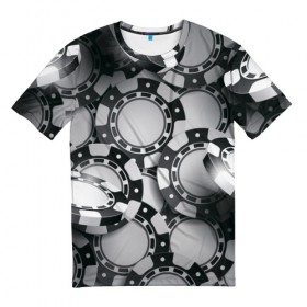 Мужская футболка 3D с принтом Poker , 100% полиэфир | прямой крой, круглый вырез горловины, длина до линии бедер | игра | казино | каре | карты | роял | сет | стрит | туз | удача | флеш | фул | хаус