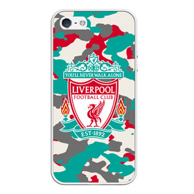 Чехол для iPhone 5/5S матовый с принтом FC Liverpool , Силикон | Область печати: задняя сторона чехла, без боковых панелей | england | football | liverpool fc | logo | sport | англия | арт | камуфляж | ливерпуль | лига | лого | милитари | спорт | текстура | фк | футбол | футбольный клуб | эмблема