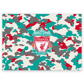 Поздравительная открытка с принтом FC Liverpool , 100% бумага | плотность бумаги 280 г/м2, матовая, на обратной стороне линовка и место для марки
 | Тематика изображения на принте: england | football | liverpool fc | logo | sport | англия | арт | камуфляж | ливерпуль | лига | лого | милитари | спорт | текстура | фк | футбол | футбольный клуб | эмблема