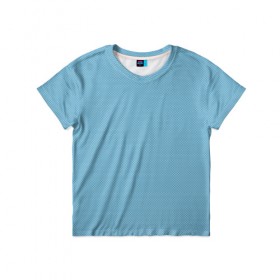 Детская футболка 3D с принтом Blue texture , 100% гипоаллергенный полиэфир | прямой крой, круглый вырез горловины, длина до линии бедер, чуть спущенное плечо, ткань немного тянется | 