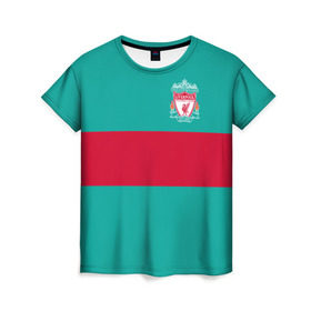 Женская футболка 3D с принтом FC Liverpool , 100% полиэфир ( синтетическое хлопкоподобное полотно) | прямой крой, круглый вырез горловины, длина до линии бедер | england | football | liverpool fc | logo | sport | англия | арт | ливерпуль | лига | лого | спорт | текстура | фк | футбол | футбольный клуб | эмблема