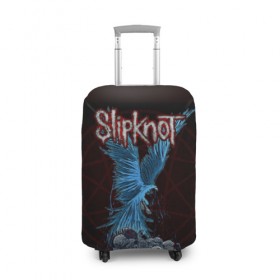 Чехол для чемодана 3D с принтом Slipknot , 86% полиэфир, 14% спандекс | двустороннее нанесение принта, прорези для ручек и колес | slipknot | слипкнот