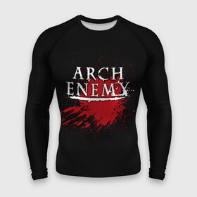 Мужской рашгард 3D с принтом Arch Enemy ,  |  | arch enemy | band | blood | metal | music | rock | атрибутика | группа | кровь | метал | музыка | рок