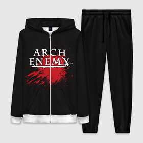 Женский костюм 3D с принтом Arch Enemy ,  |  | arch enemy | band | blood | metal | music | rock | атрибутика | группа | кровь | метал | музыка | рок