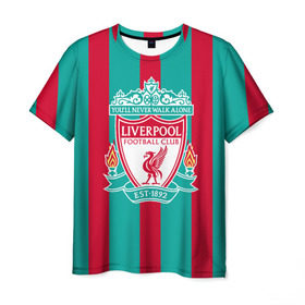 Мужская футболка 3D с принтом Liverpool FC , 100% полиэфир | прямой крой, круглый вырез горловины, длина до линии бедер | england | football | liverpool fc | logo | sport | англия | арт | ливерпуль | лига | лого | спорт | текстура | фк | футбол | футбольный клуб | эмблема