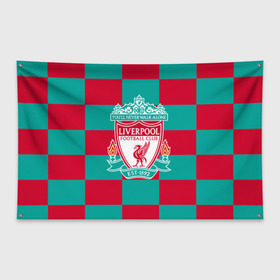 Флаг-баннер с принтом ФК Ливерпуль , 100% полиэстер | размер 67 х 109 см, плотность ткани — 95 г/м2; по краям флага есть четыре люверса для крепления | england | fc | англия | ливерпуль | фк