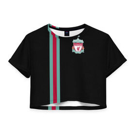 Женская футболка 3D укороченная с принтом Liverpool FC , 100% полиэстер | круглая горловина, длина футболки до линии талии, рукава с отворотами | england | football | liverpool fc | logo | sport | англия | арт | ливерпуль | лига | лого | спорт | текстура | фк | футбол | футбольный клуб | эмблема