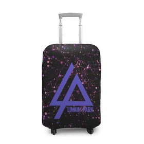 Чехол для чемодана 3D с принтом Abstraction Linkin Park , 86% полиэфир, 14% спандекс | двустороннее нанесение принта, прорези для ручек и колес | 
