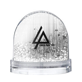 Водяной шар с принтом Linkin Park black&gray 2018 , Пластик | Изображение внутри шара печатается на глянцевой фотобумаге с двух сторон | 