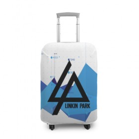Чехол для чемодана 3D с принтом linkin park MUSIC EDITION , 86% полиэфир, 14% спандекс | двустороннее нанесение принта, прорези для ручек и колес | 