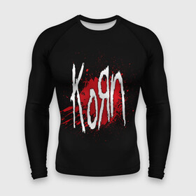 Мужской рашгард 3D с принтом Korn ,  |  | band | blood | korn | metal | music | rock | атрибутика | группа | кровь | метал | музыка | рок