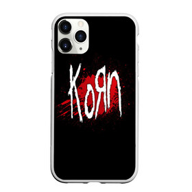 Чехол для iPhone 11 Pro Max матовый с принтом Korn , Силикон |  | Тематика изображения на принте: band | blood | korn | metal | music | rock | атрибутика | группа | кровь | метал | музыка | рок