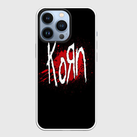 Чехол для iPhone 13 Pro с принтом Korn ,  |  | Тематика изображения на принте: band | blood | korn | metal | music | rock | атрибутика | группа | кровь | метал | музыка | рок