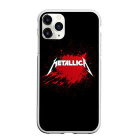 Чехол для iPhone 11 Pro матовый с принтом Metallica , Силикон |  | band | blood | metal | metallica | music | rock | атрибутика | группа | кровь | метал | музыка | рок