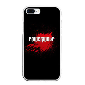 Чехол для iPhone 7Plus/8 Plus матовый с принтом Powerwolf , Силикон | Область печати: задняя сторона чехла, без боковых панелей | band | blood | metal | music | powerwolf | rock | атрибутика | группа | кровь | метал | музыка | рок