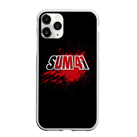 Чехол для iPhone 11 Pro матовый с принтом Sum 41 , Силикон |  | band | blood | metal | music | rock | sum 41 | атрибутика | группа | кровь | метал | музыка | рок