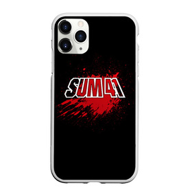 Чехол для iPhone 11 Pro Max матовый с принтом Sum 41 , Силикон |  | band | blood | metal | music | rock | sum 41 | атрибутика | группа | кровь | метал | музыка | рок