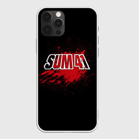 Чехол для iPhone 12 Pro с принтом Sum 41 , силикон | область печати: задняя сторона чехла, без боковых панелей | band | blood | metal | music | rock | sum 41 | атрибутика | группа | кровь | метал | музыка | рок