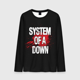 Мужской лонгслив 3D с принтом System of a Down , 100% полиэстер | длинные рукава, круглый вырез горловины, полуприлегающий силуэт | band | blood | metal | music | rock | system of a down | атрибутика | группа | кровь | метал | музыка | рок