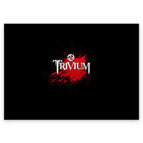 Поздравительная открытка с принтом Trivium , 100% бумага | плотность бумаги 280 г/м2, матовая, на обратной стороне линовка и место для марки
 | Тематика изображения на принте: band | blood | metal | music | rock | trivium | атрибутика | группа | кровь | метал | музыка | рок