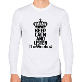 Мужской лонгслив хлопок с принтом Keep calm and listen The Weeknd , 100% хлопок |  | Тематика изображения на принте: pbrb | pop | rb | the weeknd | trilogy | weeknd | xo | викенд | викнд | икс | иксо | макконен | музыкант | о | рнб | тесфайе | уикенд | уикнд | х | хип хоп | хипхоп | хо | эйбел | эр эн би