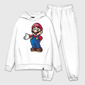 Мужской костюм хлопок OVERSIZE с принтом Mario ,  |  | nintendo | марио | нинтендо