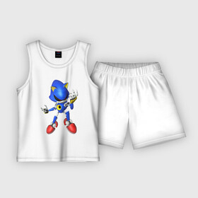 Детская пижама с шортами хлопок с принтом Metal Sonic ,  |  | метал соник | металл соник