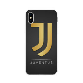 Чехол для Apple iPhone X силиконовый матовый с принтом Juventus Gold Edition , Силикон | Печать на задней стороне чехла, без боковой панели | champions | italy | jeep | juventus | league | италия | лига | чемпионов | ювентус